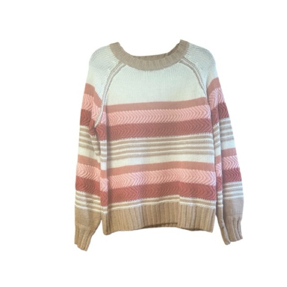 Vici‎ Exclusive X Fate Knit Striped Crewneck Sweater NWT